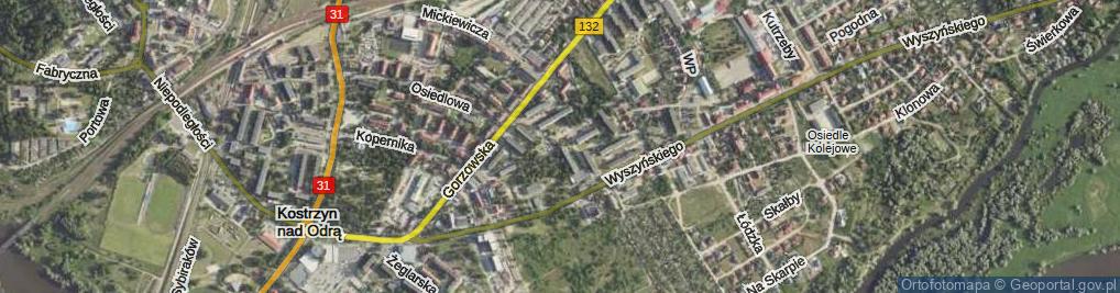Zdjęcie satelitarne Konopnickiej Marii ul.